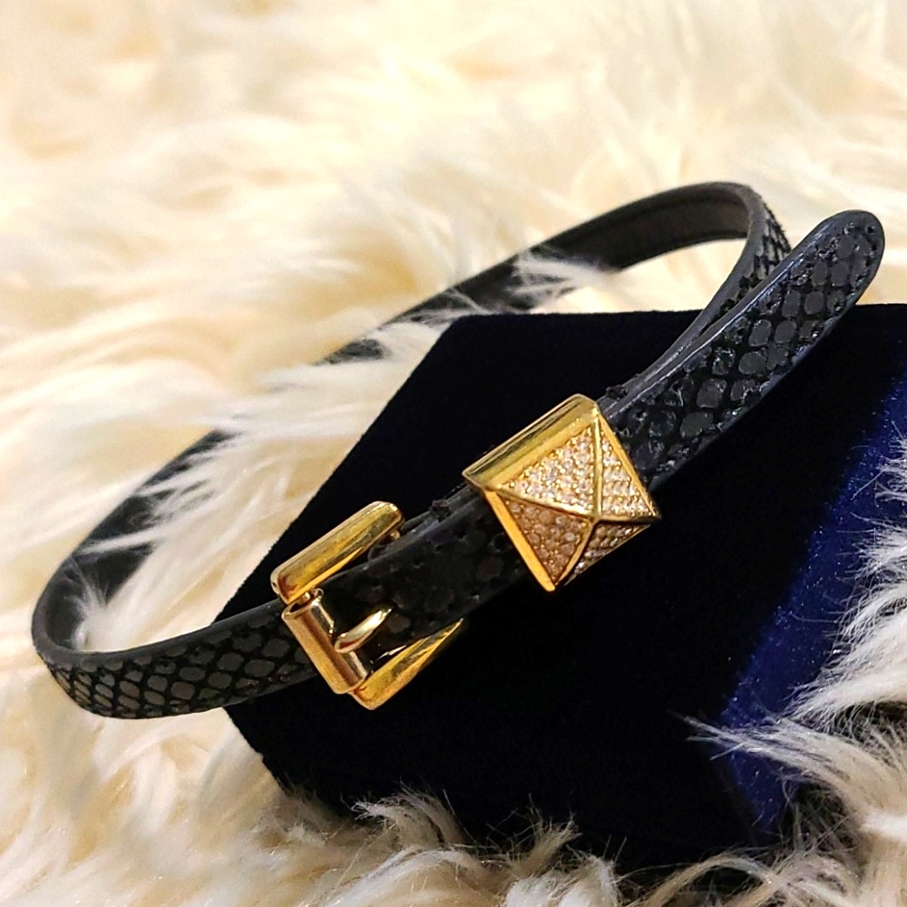 MK Belt Leather Bracelet